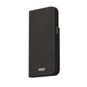 Moshi Overture MagSafe - Leather 3-in-1 Case with flip cover for iPhone 15 Pro Max (Midnight Black)
