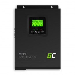 Green Cell - Solar Inverter Off Grid with solar charger MPPT 12VDC 230VAC 1000VA/1000W Pure sine wave