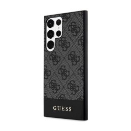 Guess 4G Bottom Stripe Metal Logo Collection - Case for Samsung Galaxy S24 Ultra (black)