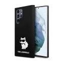 Karl Lagerfeld Silicone Choupette - Case for Samsung Galaxy S24 Ultra (Black)