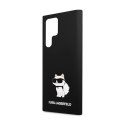 Karl Lagerfeld Silicone Choupette - Case for Samsung Galaxy S24 Ultra (Black)