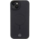 Mercedes Smooth Leather MagSafe - iPhone 15 Case (black)