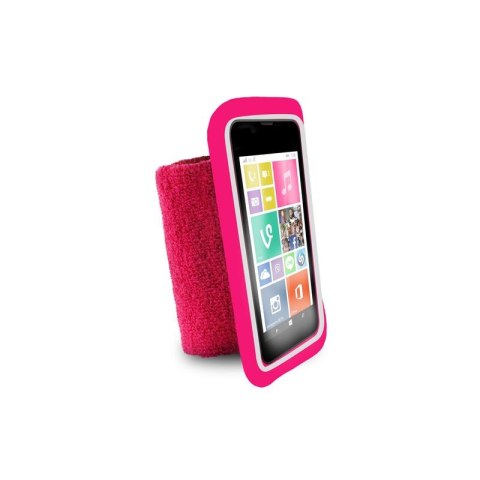 PURO Running Band - Universal running band for smartphones max 4.3 "+ key pocket (pink)