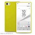 PURO Ultra Slim "0.3" Cover MFX - Set of case + foil for the screen of Sony Xperia Z5 Compact (lime green)