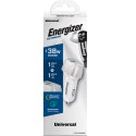 Energizer Ultimate - USB-C & USB-A 38W PD + QC3.0 car charger (White / Silver)