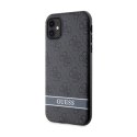 Guess 4G Printed Stripe - Case for iPhone 11 / iPhone XR (Gray)