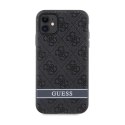 Guess 4G Printed Stripe - Case for iPhone 11 / iPhone XR (Gray)