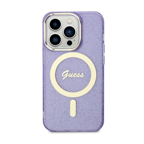 Guess Glitter Gold MagSafe - Case for iPhone 11 (Purple)