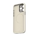 Moshi Napa MagSafe - Leather case for iPhone 15 Pro (Eggnog White)