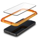 Spigen Alm Glass FC 2-Pack - Toughened Glass for iPhone 15 Pro Max 2pc (Black Frame)