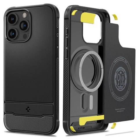 Spigen Rugged Armor Mag MagSafe - Case for iPhone 15 Pro (Matte Black)