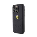 Ferrari Quilted Metal Logo - Case for iPhone 15 Pro Max (Black)