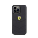 Ferrari Quilted Metal Logo - Case for iPhone 15 Pro Max (Black)