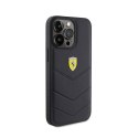 Ferrari Quilted Metal Logo - Case for iPhone 15 Pro Max (Black)