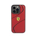 Ferrari Twist Metal Logo - Case for iPhone 15 Pro (Red)