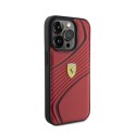 Ferrari Twist Metal Logo - Case for iPhone 15 Pro (Red)