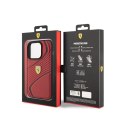 Ferrari Twist Metal Logo - Case for iPhone 15 Pro (Red)