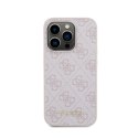 Guess 4G Metal Gold Logo - Case for iPhone 15 Pro (pink)