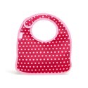 BUILT Mess Mate Set of 2 baby bib (Baby Pink Mini Dots)