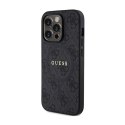 Guess 4G Collection Leather Metal Logo MagSafe - Case for iPhone 13 Pro Max (black)