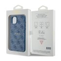 Guess 4G Collection Leather Metal Logo MagSafe - Case for iPhone 15 Plus / 14 Plus (blue)