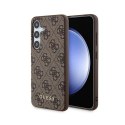 Guess 4G Metal Gold Logo - Case for Samsung Galaxy S24 (brown)