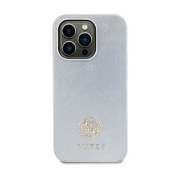 Guess 4G Strass Metal Logo - Case for iPhone 15 Plus (Silver)