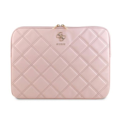 Guess Quilted 4G Sleeve - Notebook case 13" / 14" (pink)