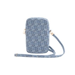 Guess Zip GCube Bottom Stripe - Phone bag (blue)