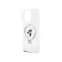 Karl Lagerfeld Ring Stand Karl & Choupette MagSafe - iPhone 14 Pro Case (white)