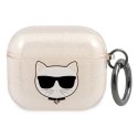 Karl Lagerfeld Choupette Head Glitter - Case for AirPods 3 (Gold)