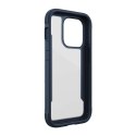 X-Doria Raptic Shield - Aluminum Case for iPhone 14 Pro (Drop-Tested 3m) (Marine Blue)