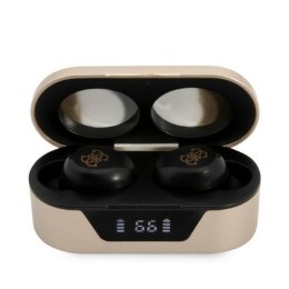 Guess True Wireless Earphones BT5.0 5H - TWS Earphones + Charging Case (Gold)
