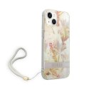 Guess Flower Cord - Case for iPhone 14 Plus (Purple)