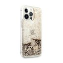 Guess Liquid Glitter Charms - Case for iPhone 14 Pro Max (Gold)