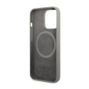 Guess Silicone Logo Plate MagSafe - Case for iPhone 13 Pro (Grey)