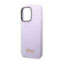 Guess Silicone Vintage - Case for iPhone 14 Pro Max (Purple)