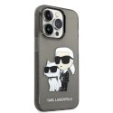 Karl Lagerfeld IML Glitter NFT Karl & Choupette - Case for iPhone 14 Pro Max (Black)