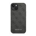 Guess 4G Metal Gold Logo - Case for iPhone 14 (Grey)