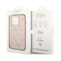 Guess 4G Metal Gold Logo Case iPhone 14 Pro Max (Pink)