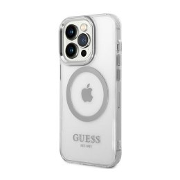 Guess Metal Outline MagSafe - Case for iPhone 14 Pro Max (Clear)