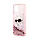 Karl Lagerfeld Liquid Glitter NFT Karl's Head - Case for iPhone 14 Plus (Pink)