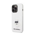 Karl Lagerfeld Silicone NFT Choupette - Case for iPhone 14 Pro (White)