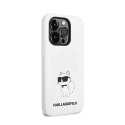 Karl Lagerfeld Silicone NFT Choupette - Case for iPhone 14 Pro (White)