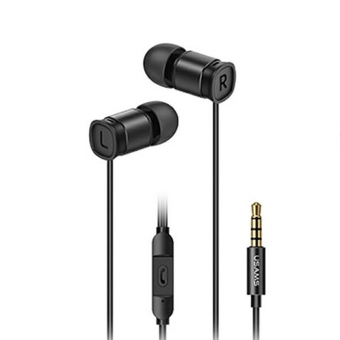 USAMS EP-46 - 3.5 mm stereo jack headphones (Black)