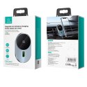 USAMS US-CD170 - Magnetic car holder with 15W wireless charging (Black)