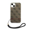Guess 4G Print Cord - Case for iPhone 14 (Brown)