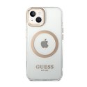 Guess Metal Outline MagSafe - Case for iPhone 14 Plus (Clear)