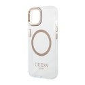 Guess Metal Outline MagSafe - Case for iPhone 14 Plus (Clear)