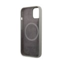 Guess Silicone Logo Plate MagSafe - Case for iPhone 13 (Grey)
